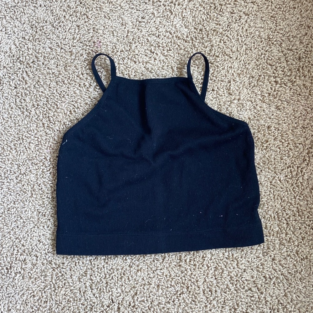 Black tank top